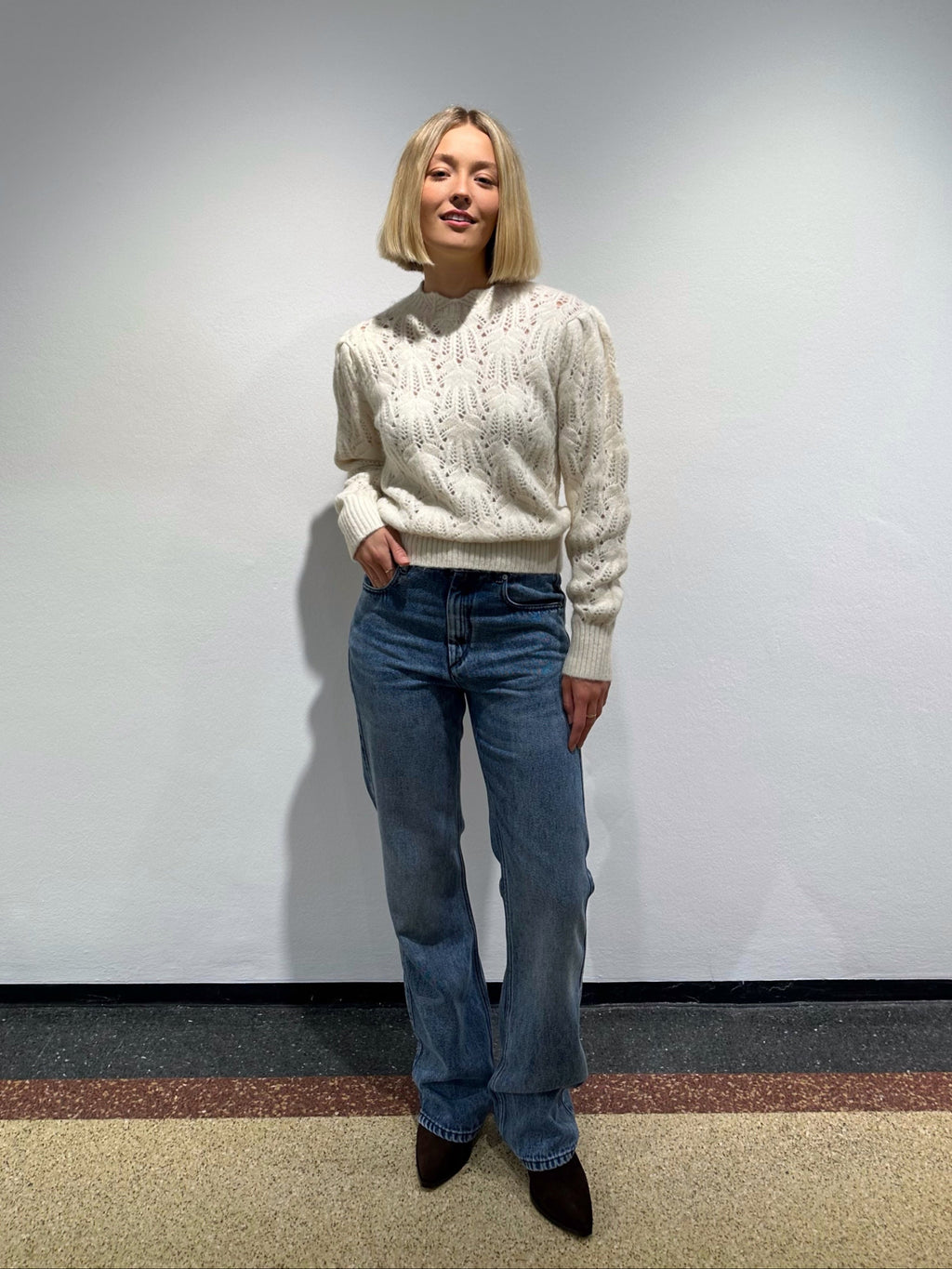 Isabel Marant Bootcut "Belvira" in Light Blue