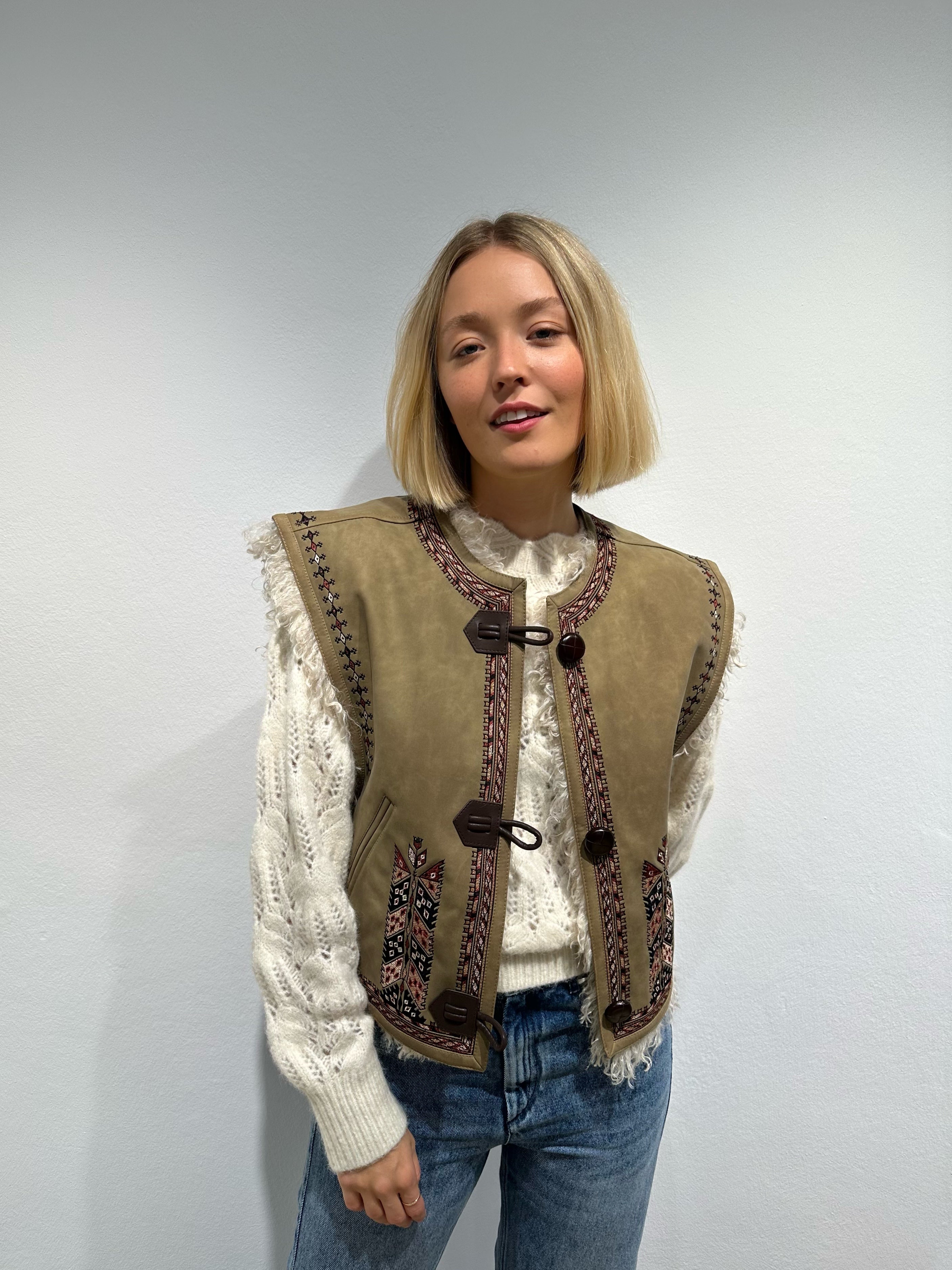 Isabel Marant Weste "Clemencia" in Taupe