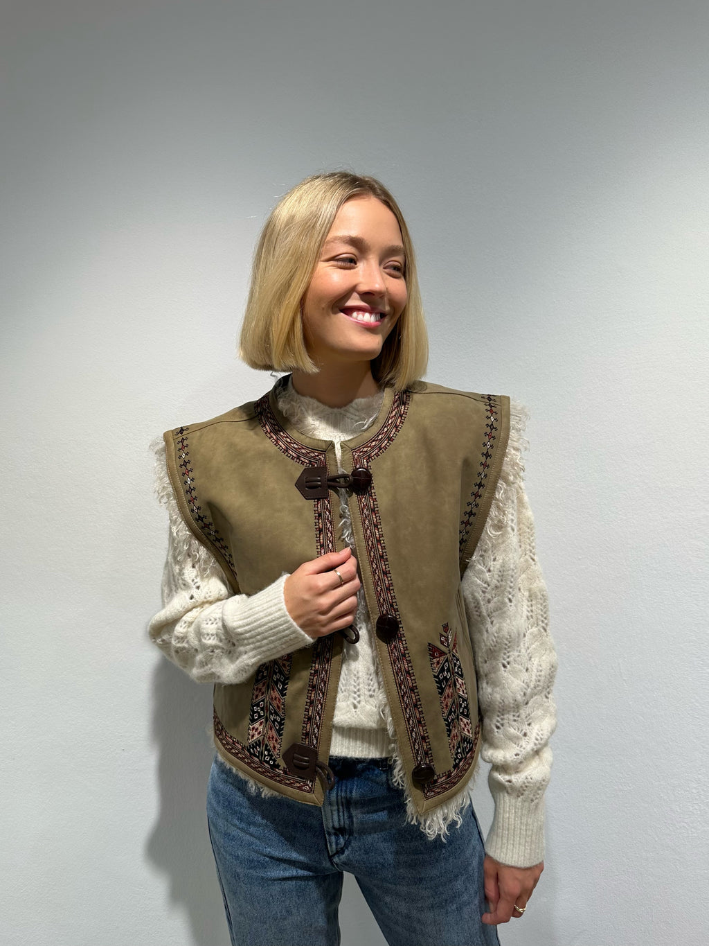Isabel Marant Weste "Clemencia" in Taupe