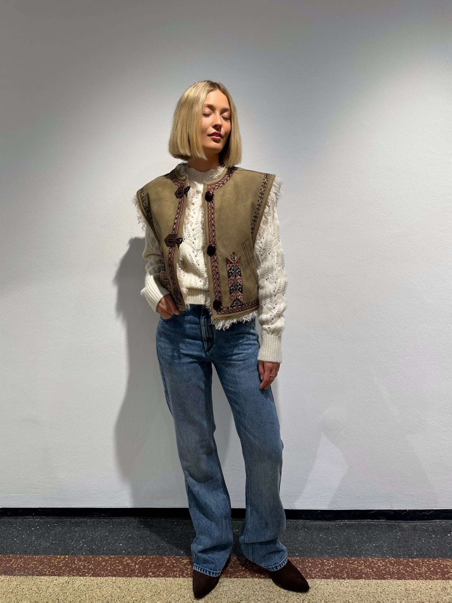 Isabel Marant Bootcut "Belvira" in Light Blue