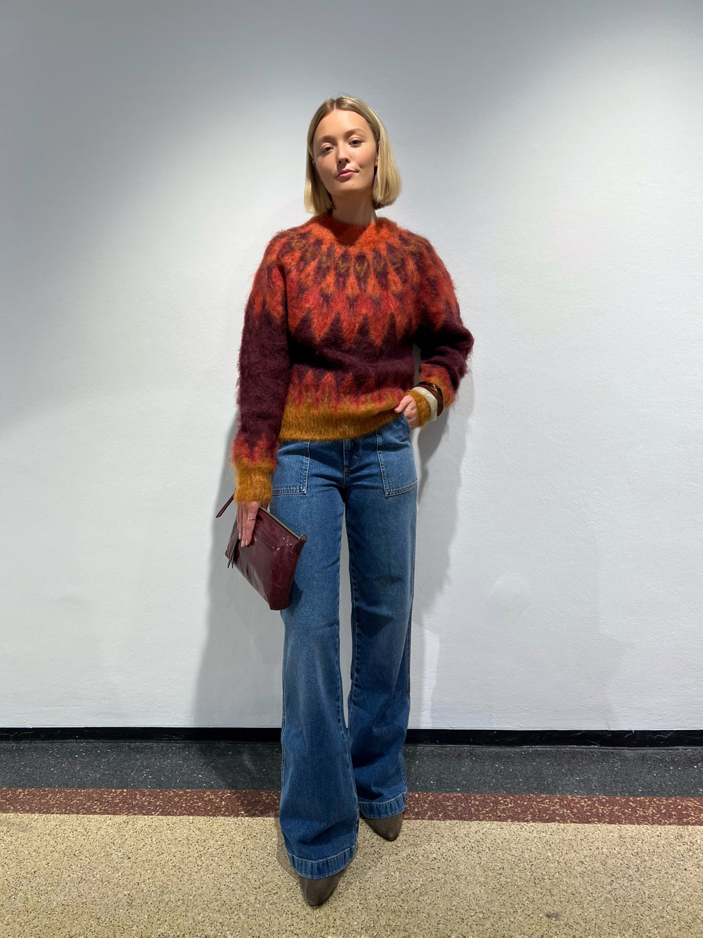 Isabel Marant Pullover "Natania" in Burgunder