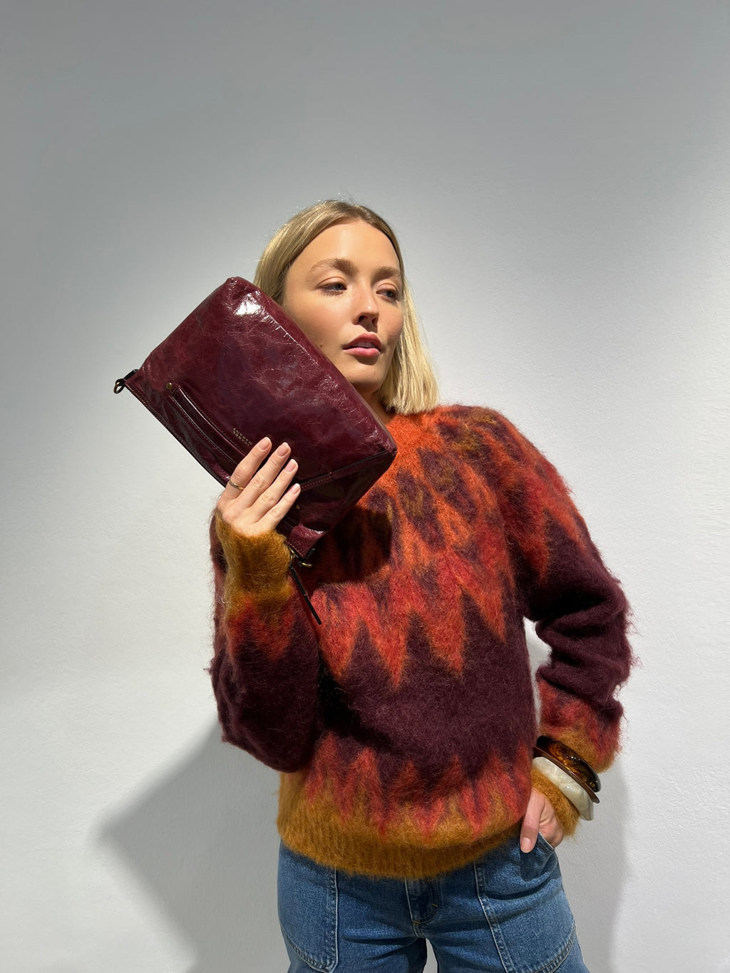 Isabel Marant Umhängetasche "Nessah" in Grapefruit