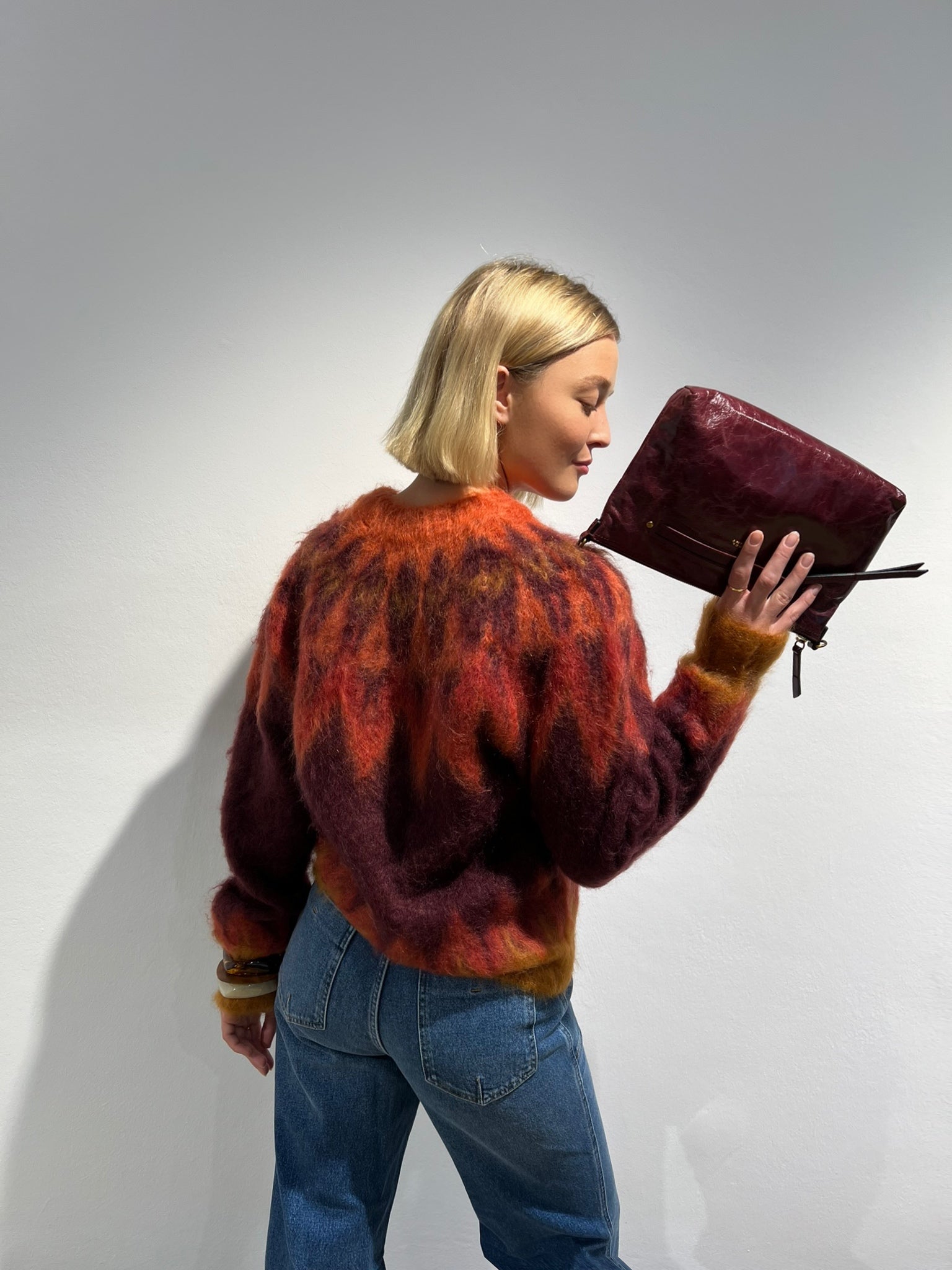 Isabel Marant Umhängetasche "Nessah" in Grapefruit