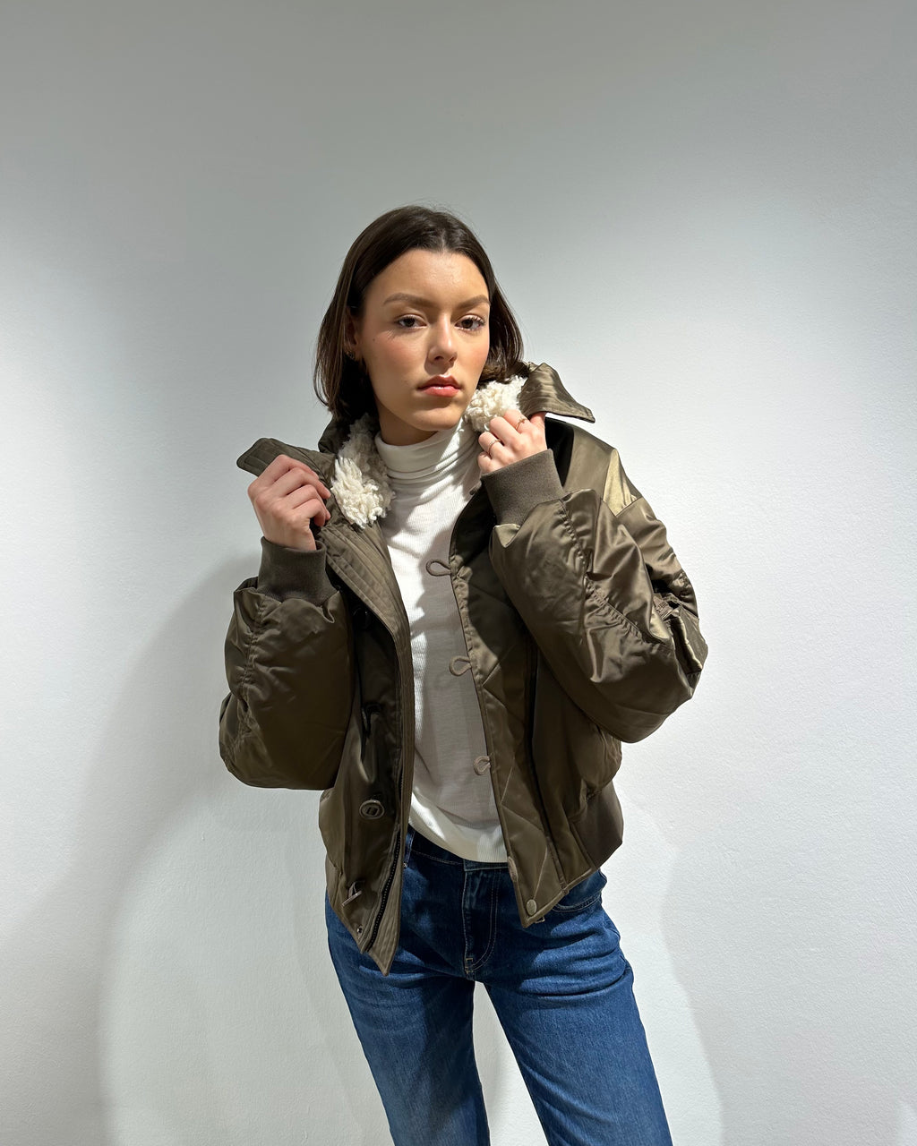 Isabel Marant Kurzmantel "Elisa" in Khaki