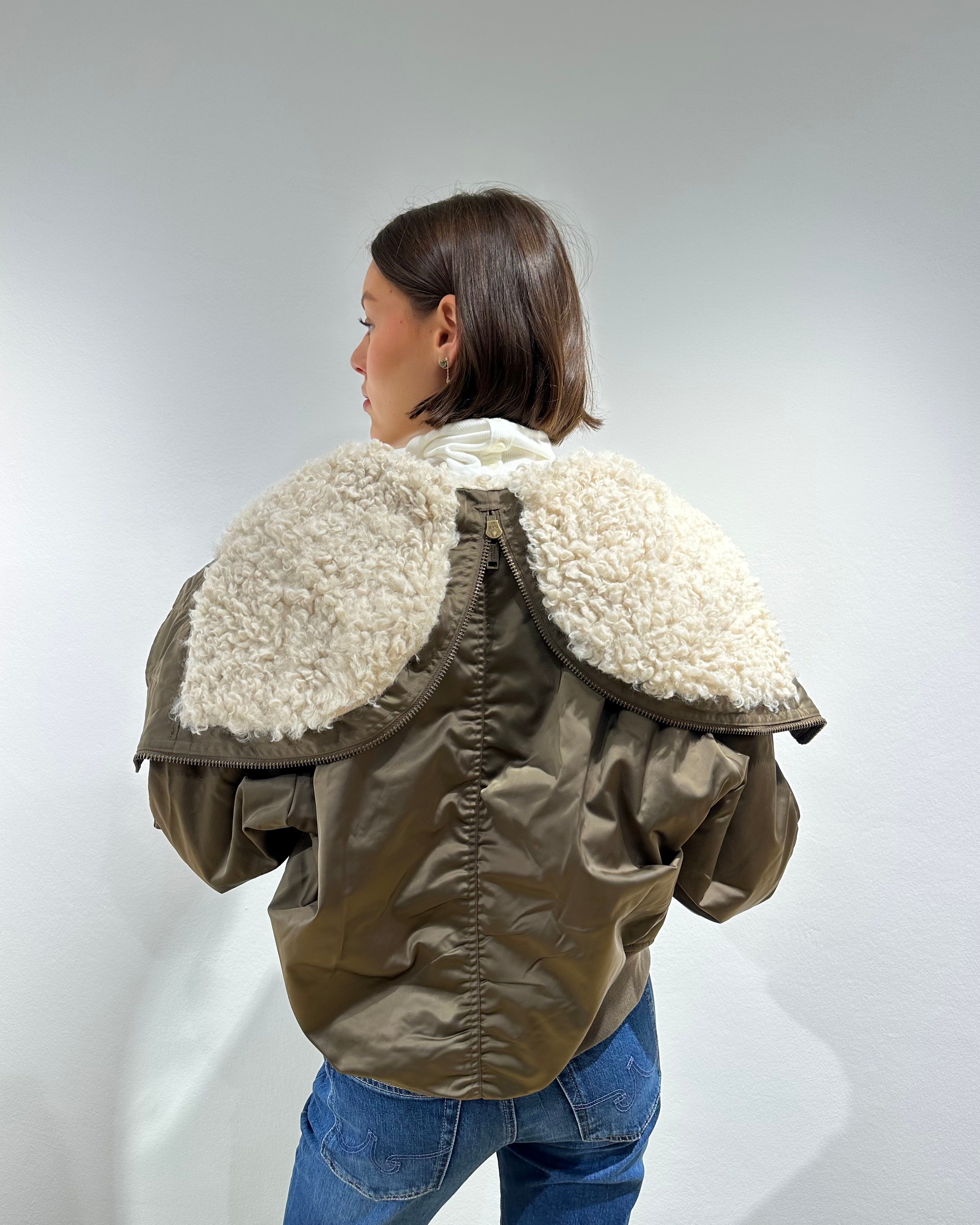 Isabel Marant Kurzmantel "Elisa" in Khaki