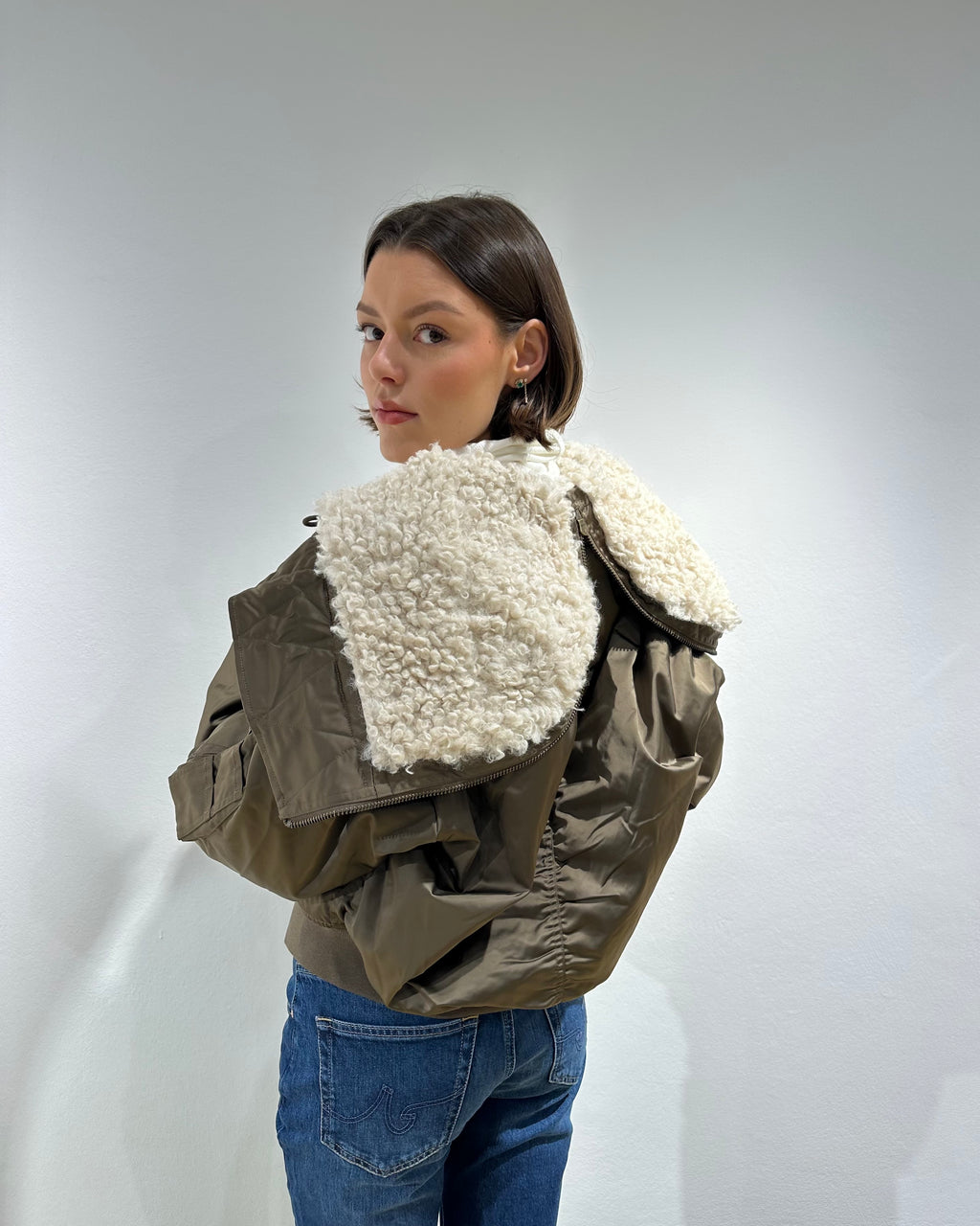 Isabel Marant Kurzmantel "Elisa" in Khaki