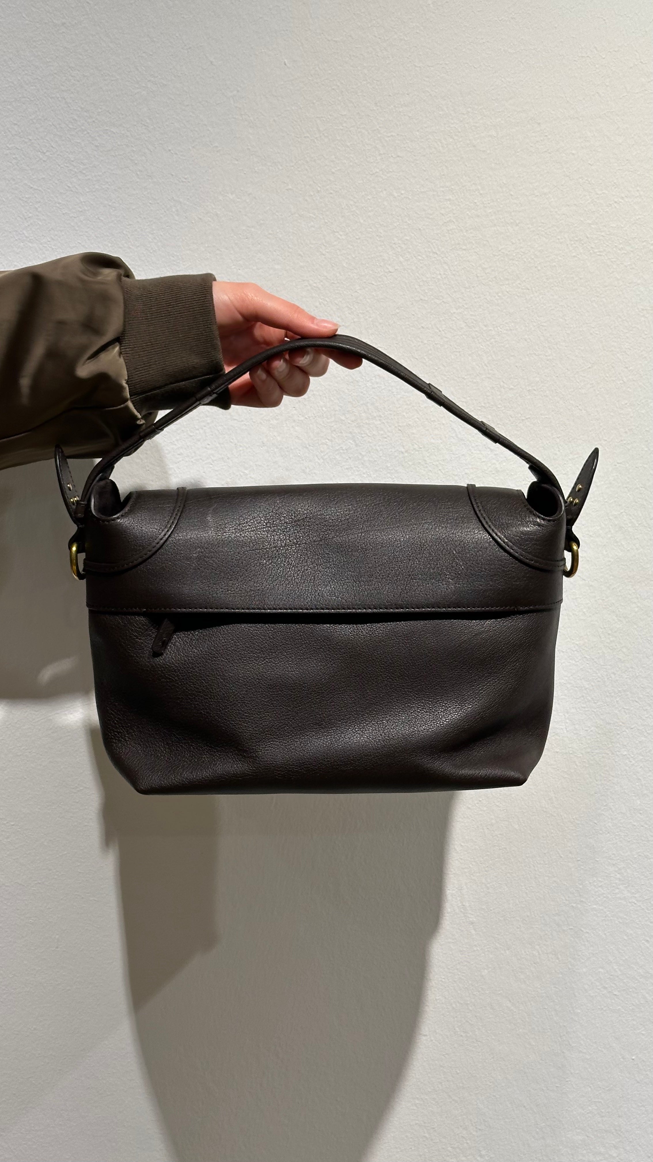 Jérôme Dreyfuss Umhängetasche "Pepito M" in Moka