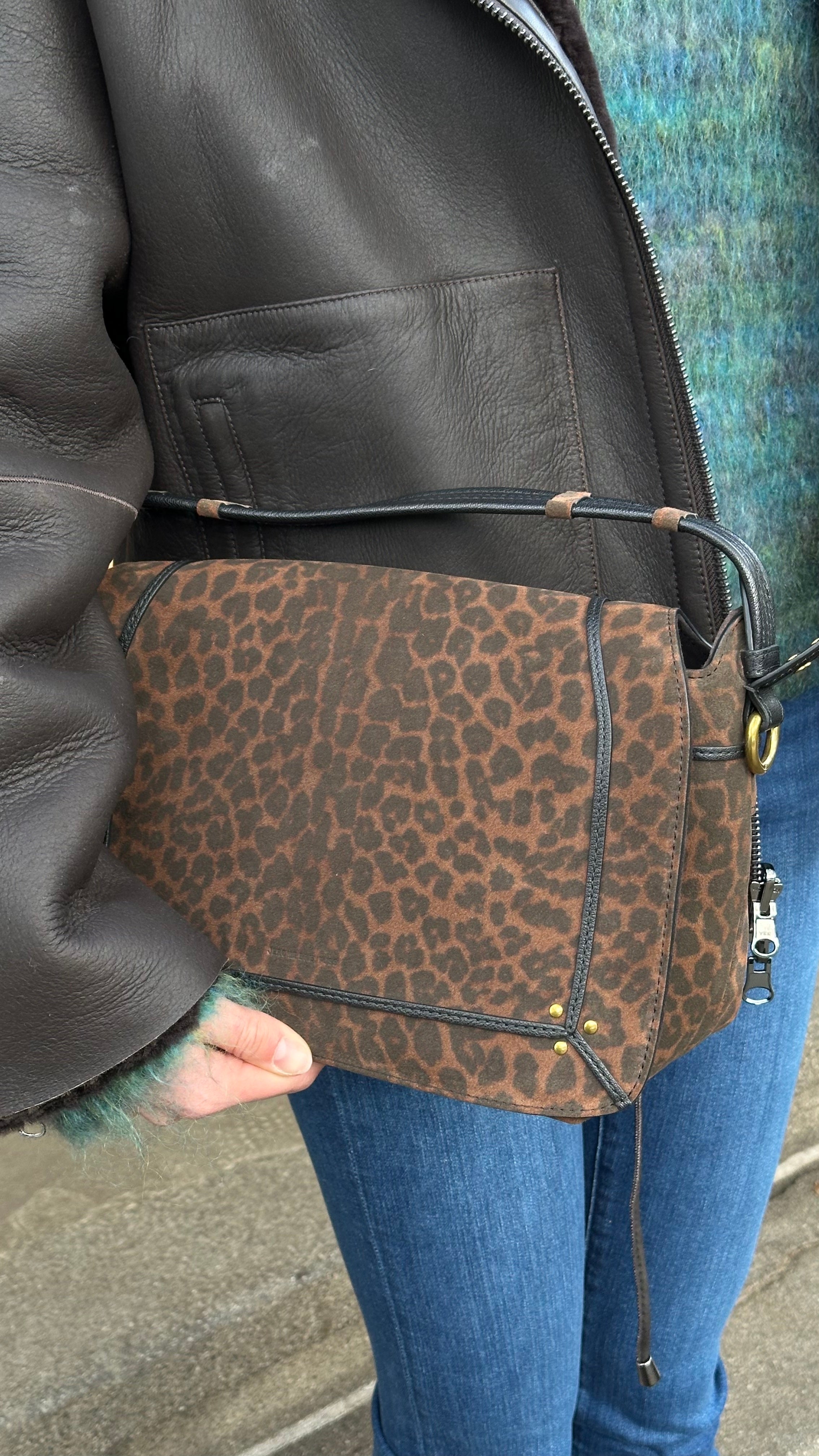 Jérôme Dreyfuss Tasche "Pepito M" in Leo