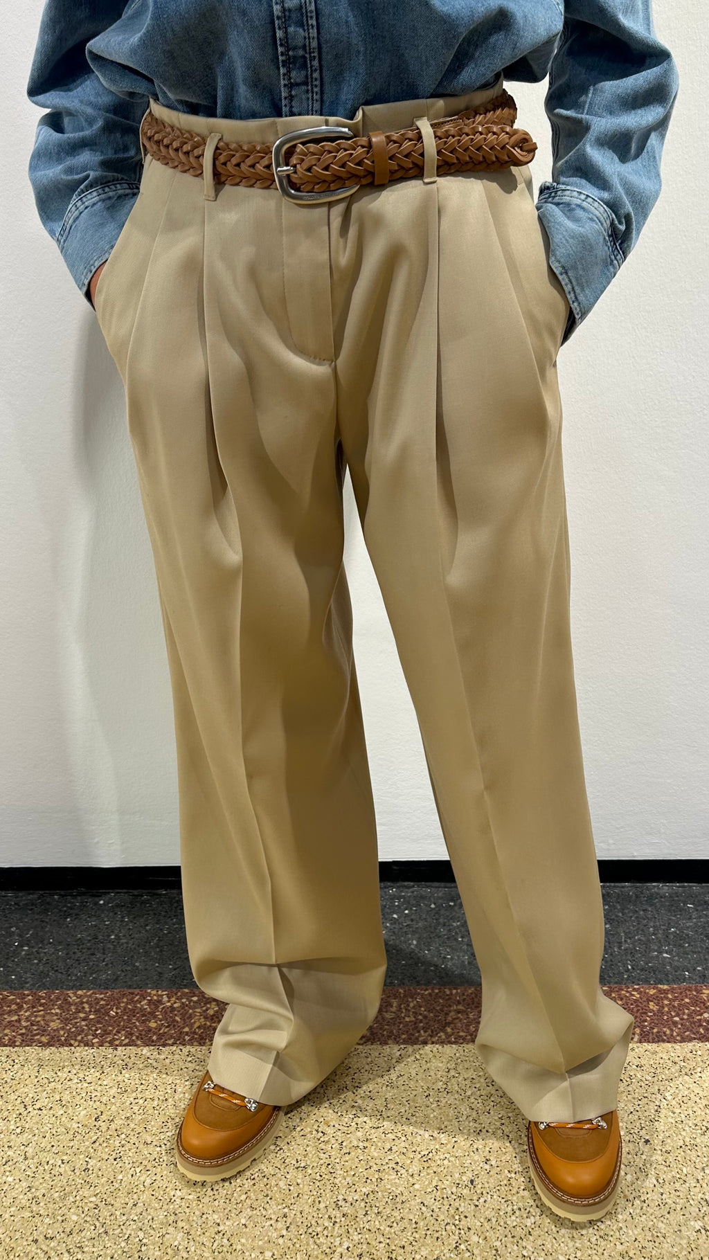 Golden Goose Stoffhose "Flavia" in Sand