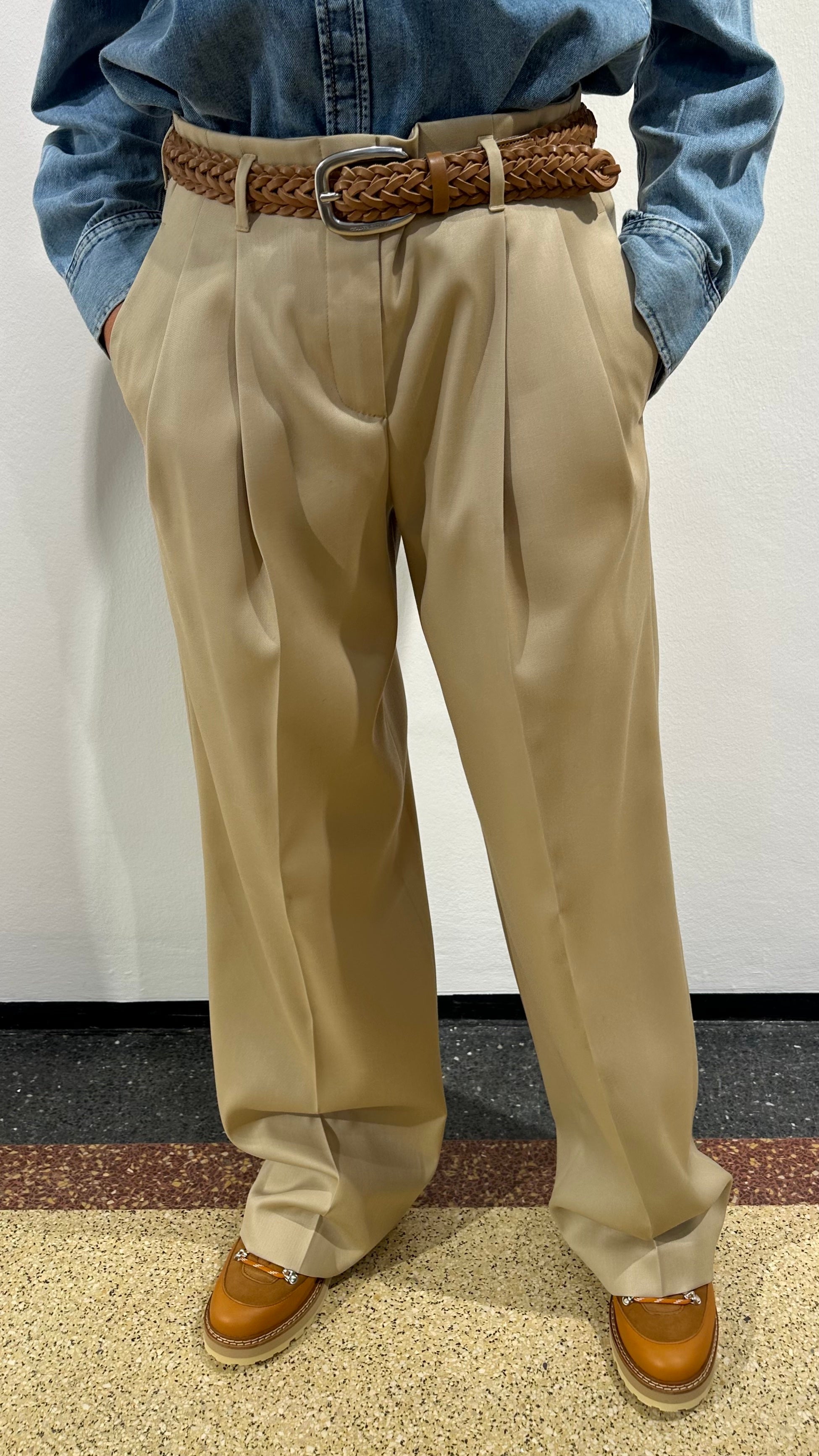 Golden Goose Stoffhose "Flavia" in Sand