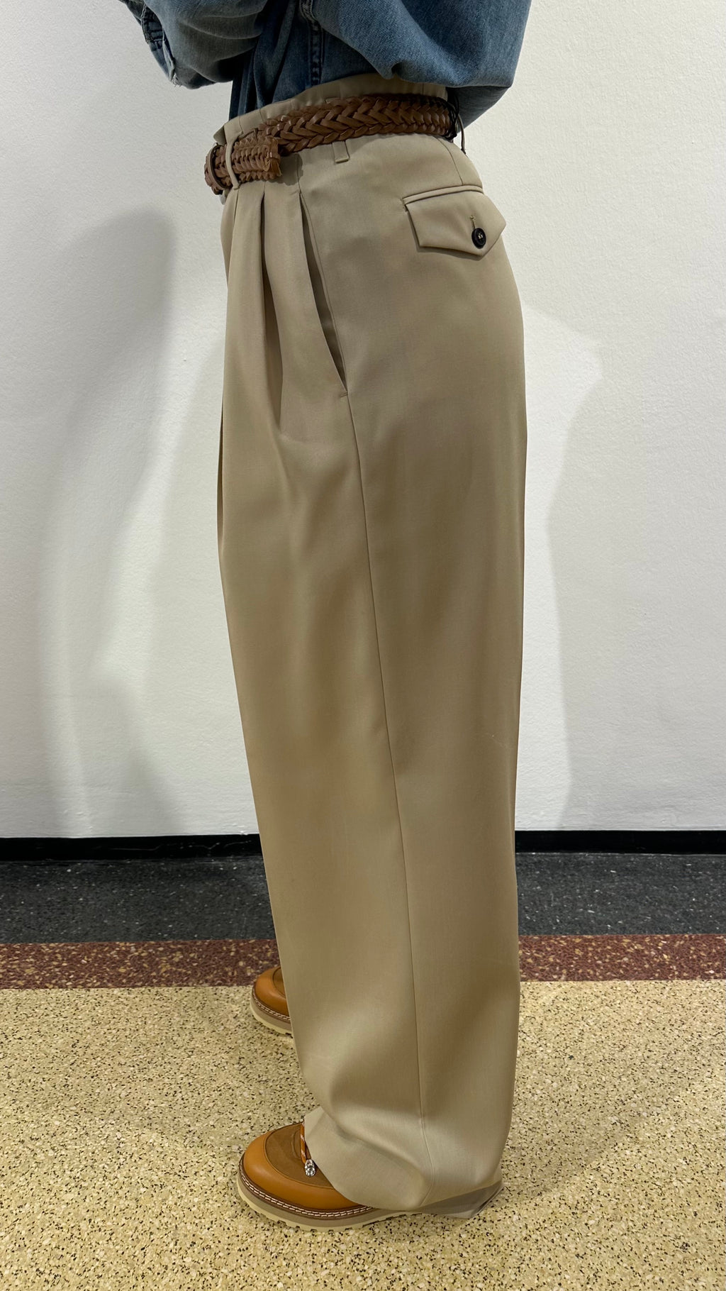 Golden Goose Stoffhose "Flavia" in Sand