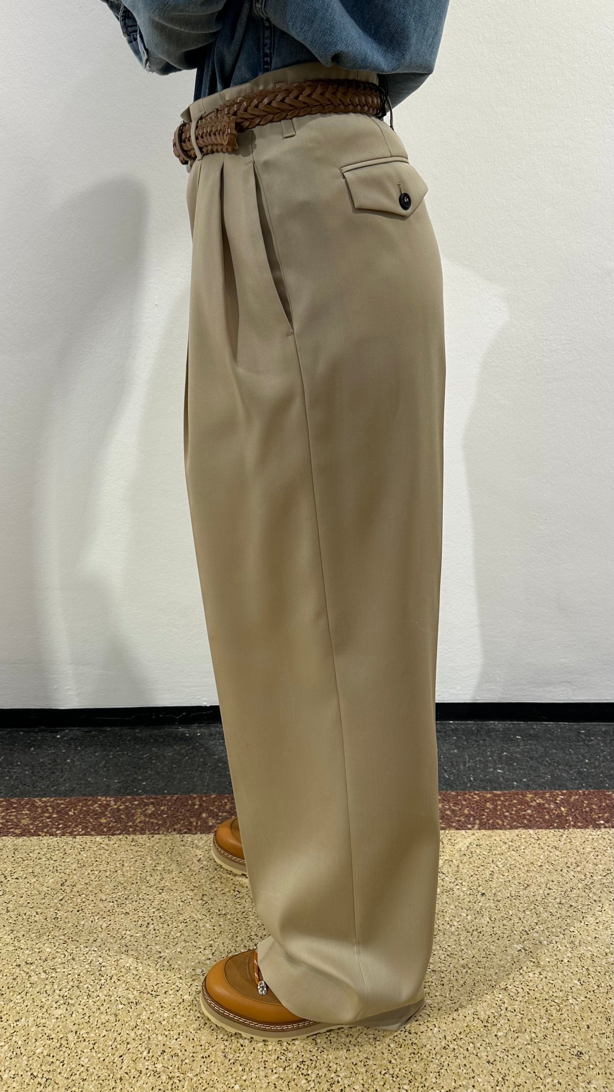 Golden Goose Stoffhose "Flavia" in Sand