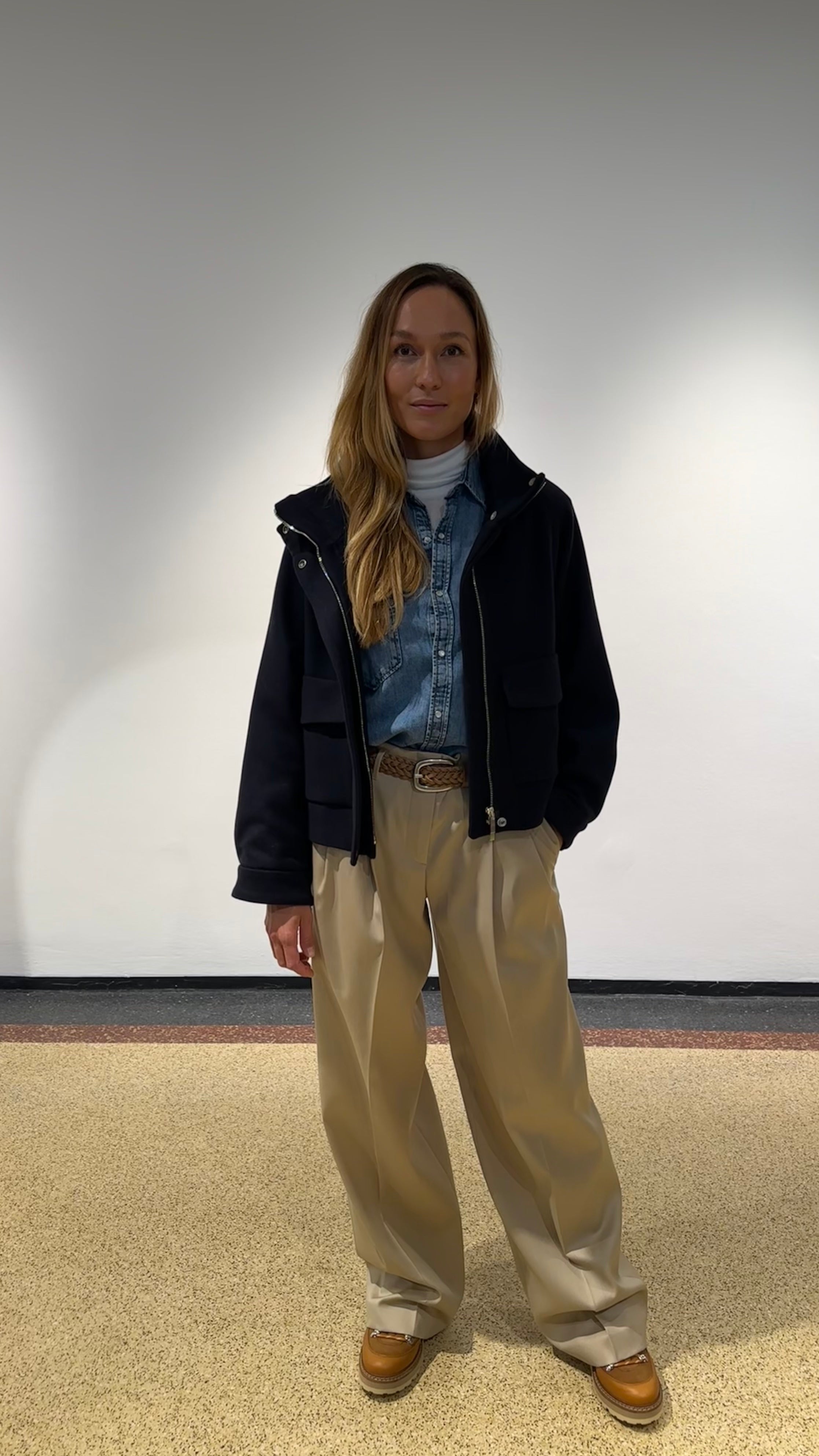 Golden Goose Stoffhose "Flavia" in Sand