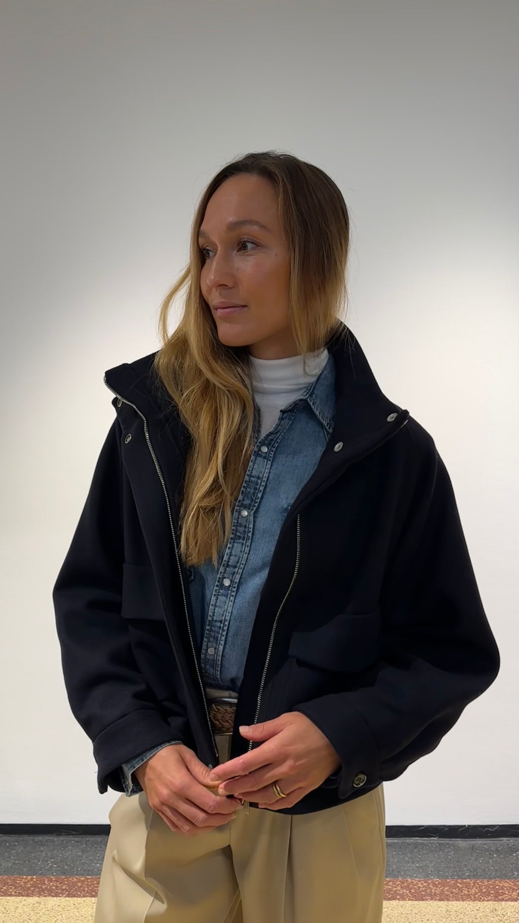 NINE:INTHE:MORNING Jacke Mirta in Dunkelblau