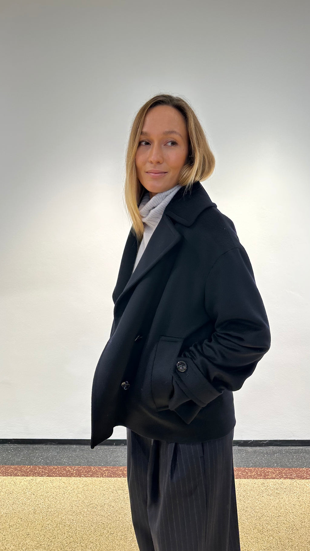 Tagliatore Jacke "Sheila" in Dunkelblau