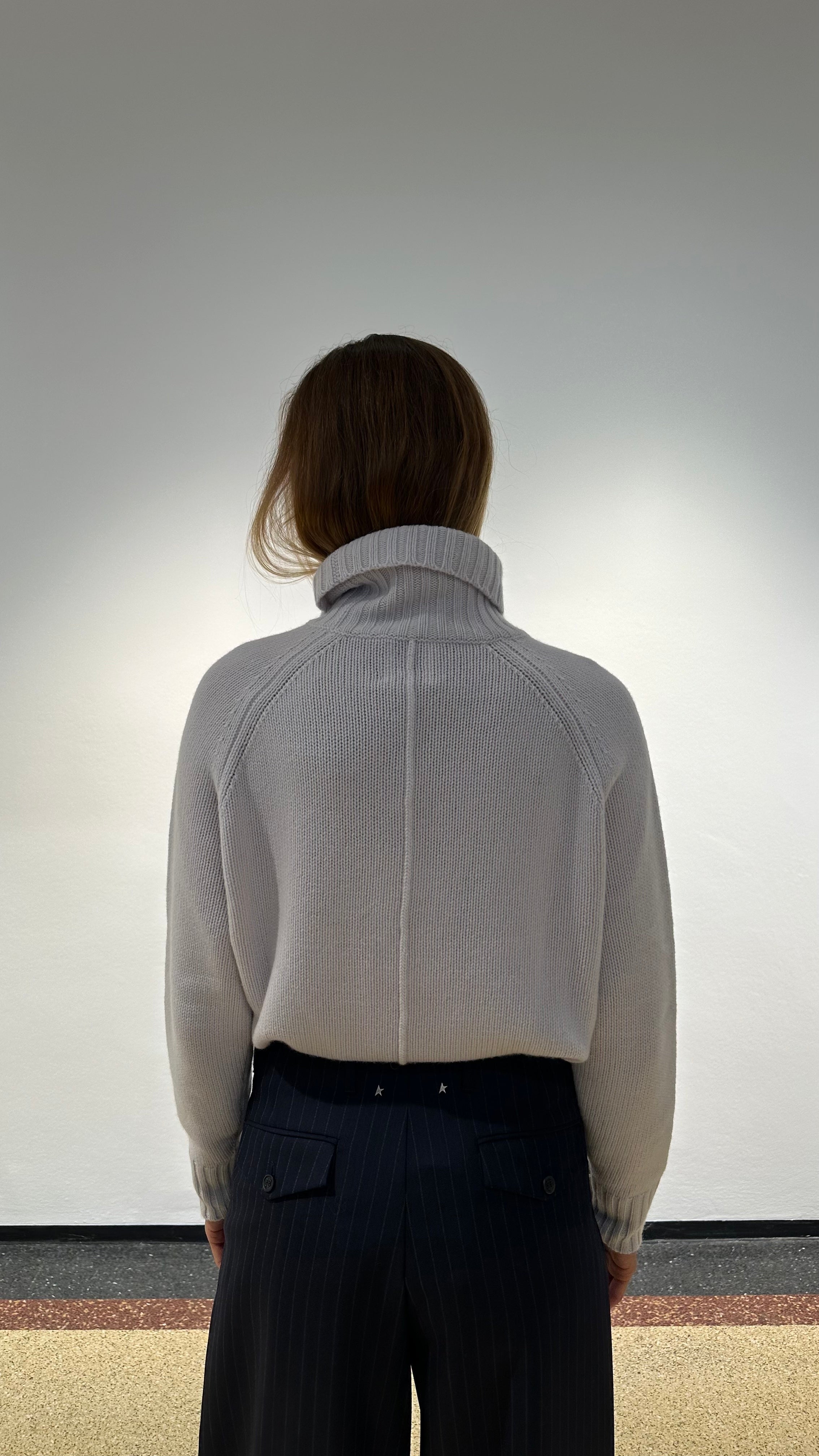 Allude Woll-Mischung Pullover in Grau