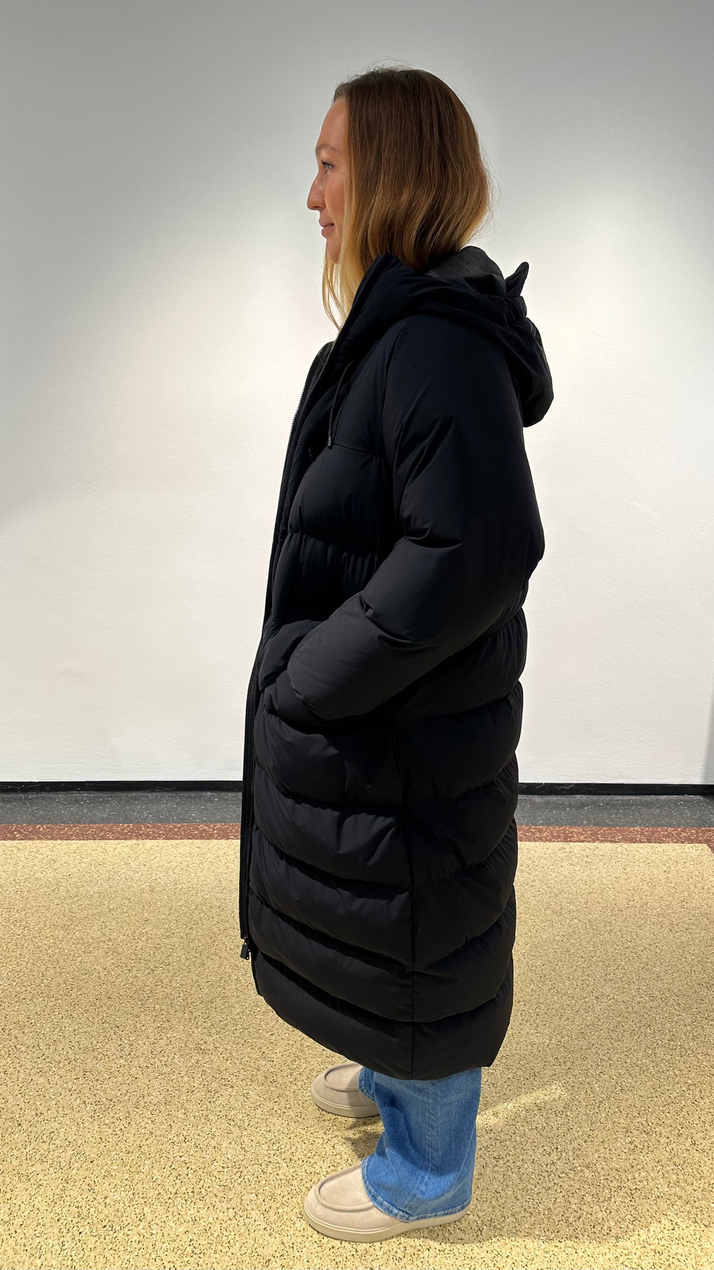 Aspesi Daunenmantel in Schwarz