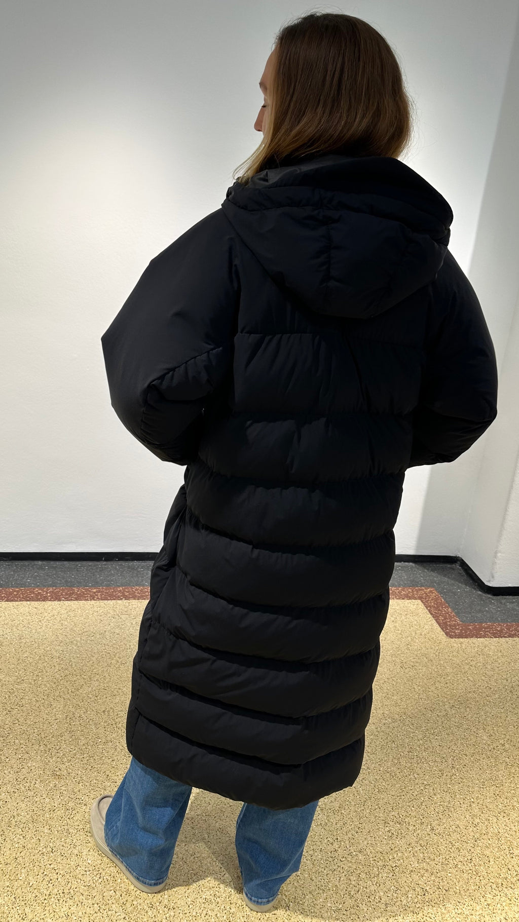 Aspesi Daunenmantel in Schwarz