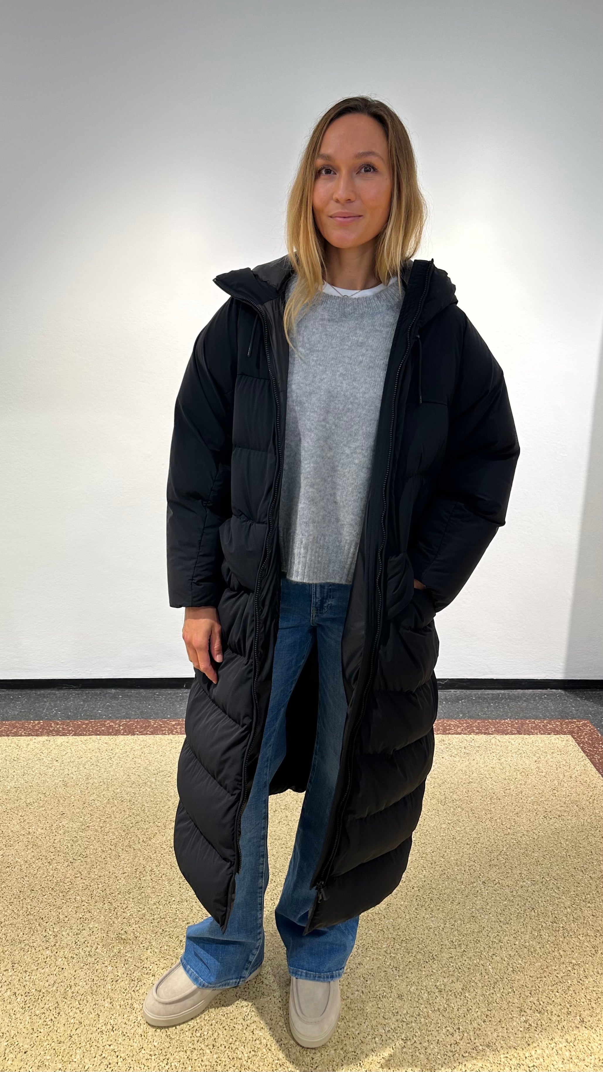 Aspesi Daunenmantel in Schwarz