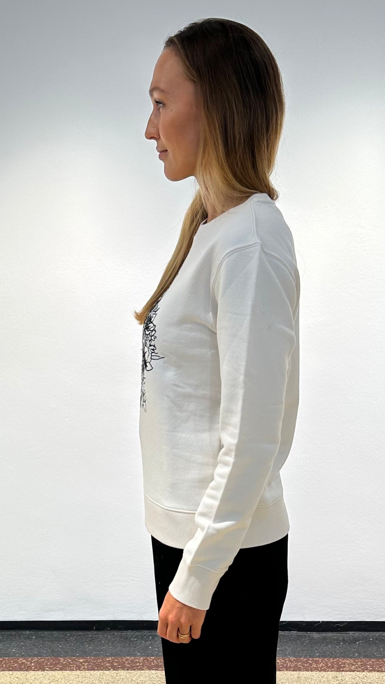 Golden Goose Sweatshirt "Athena" in Weiß