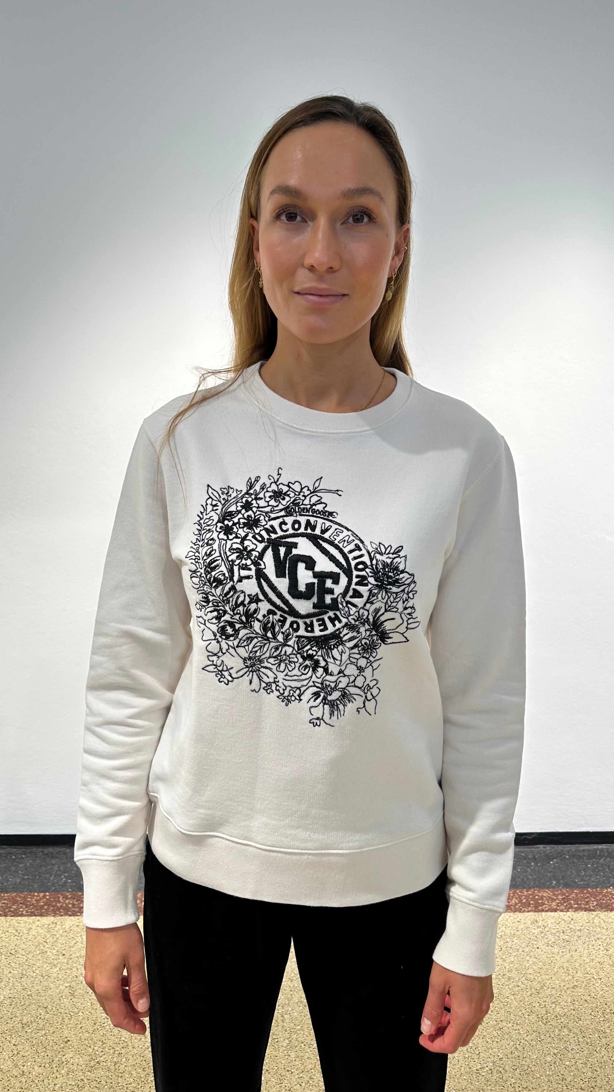 Golden Goose Sweatshirt "Athena" in Weiß