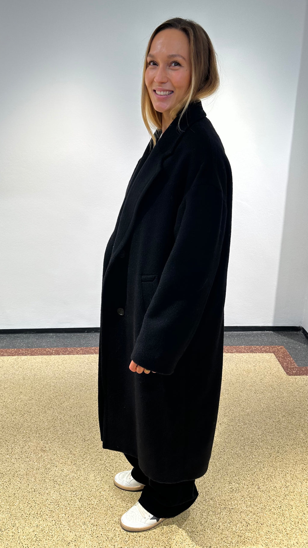 Golden Goose Cocoonmantel in Schwarz