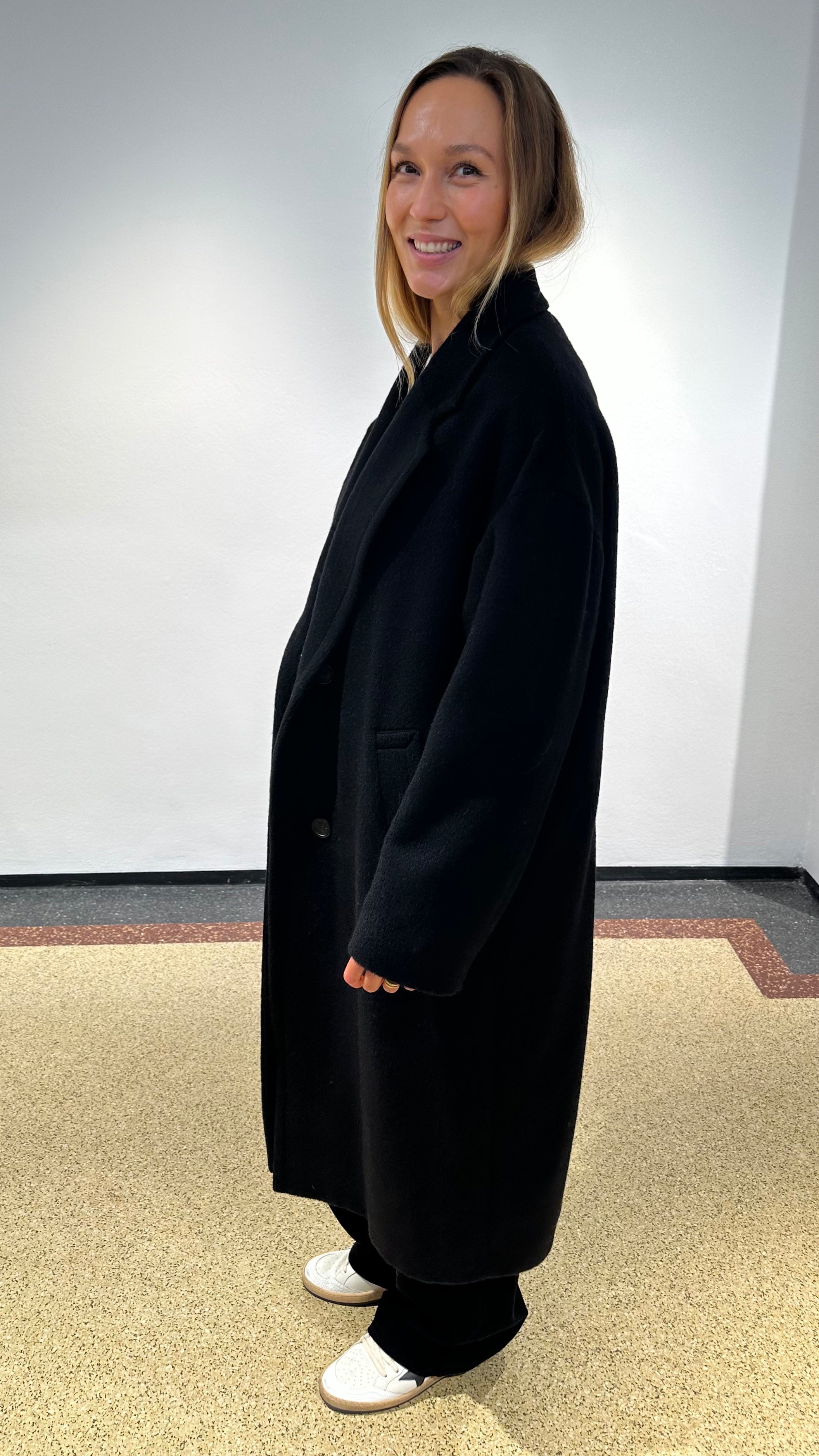 Golden Goose Cocoonmantel in Schwarz