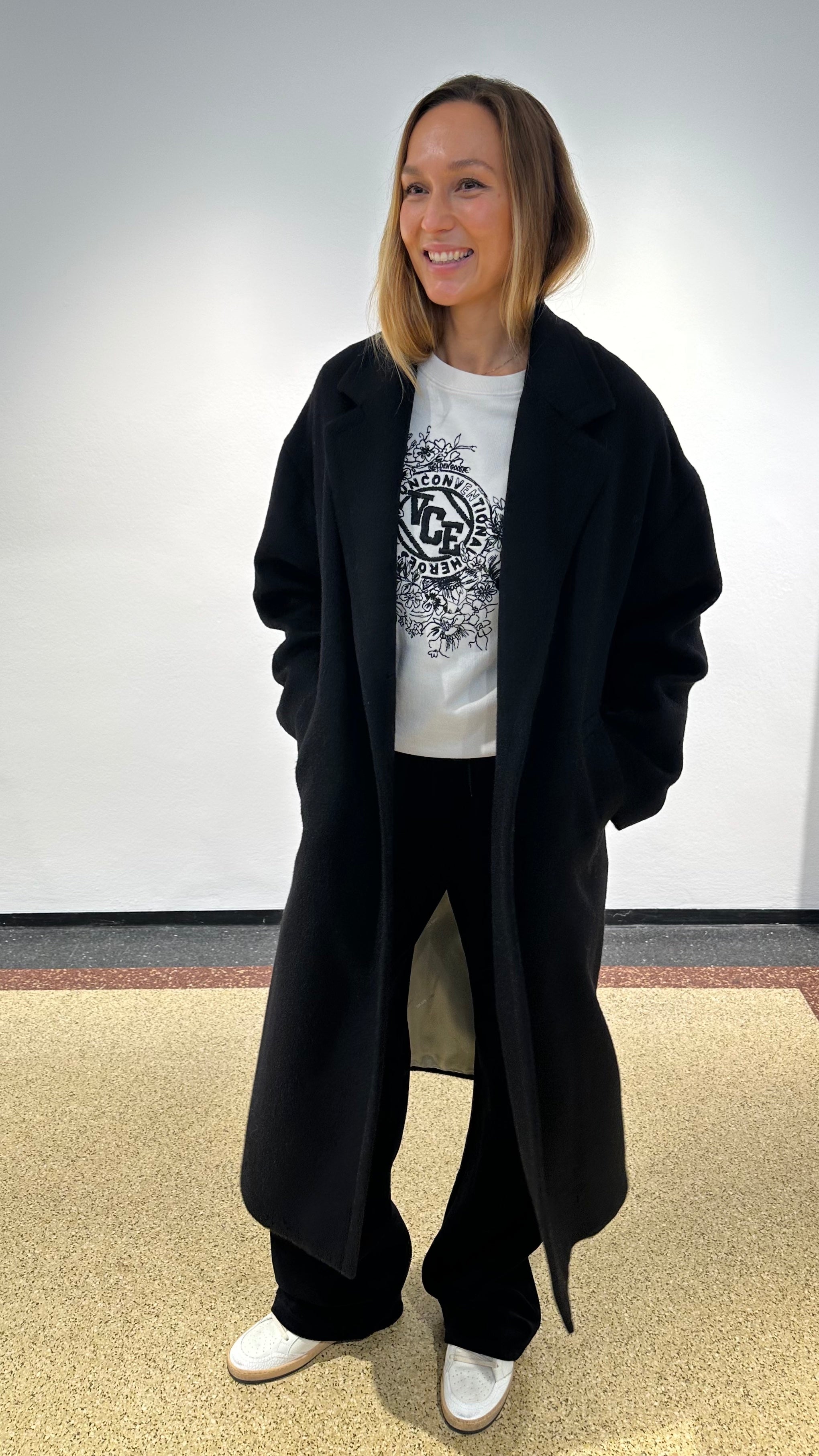 Golden Goose Cocoonmantel in Schwarz