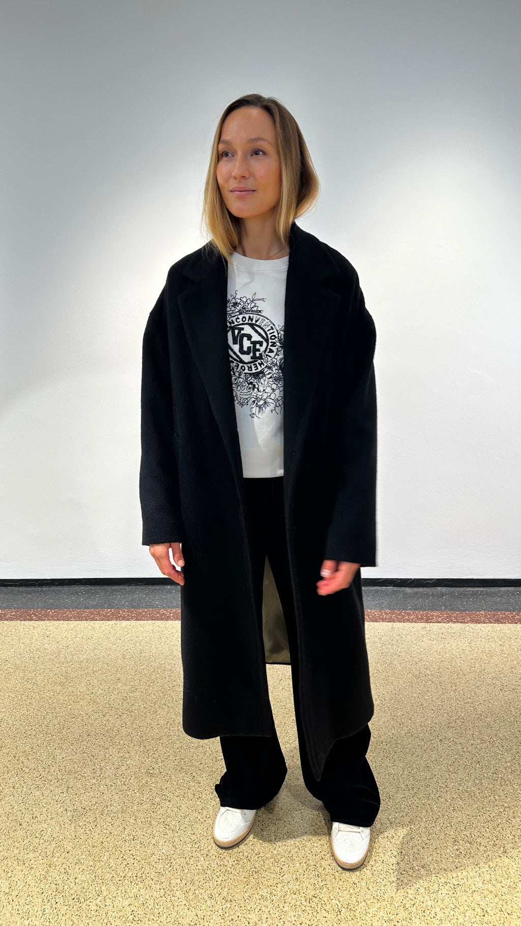 Golden Goose Cocoonmantel in Schwarz