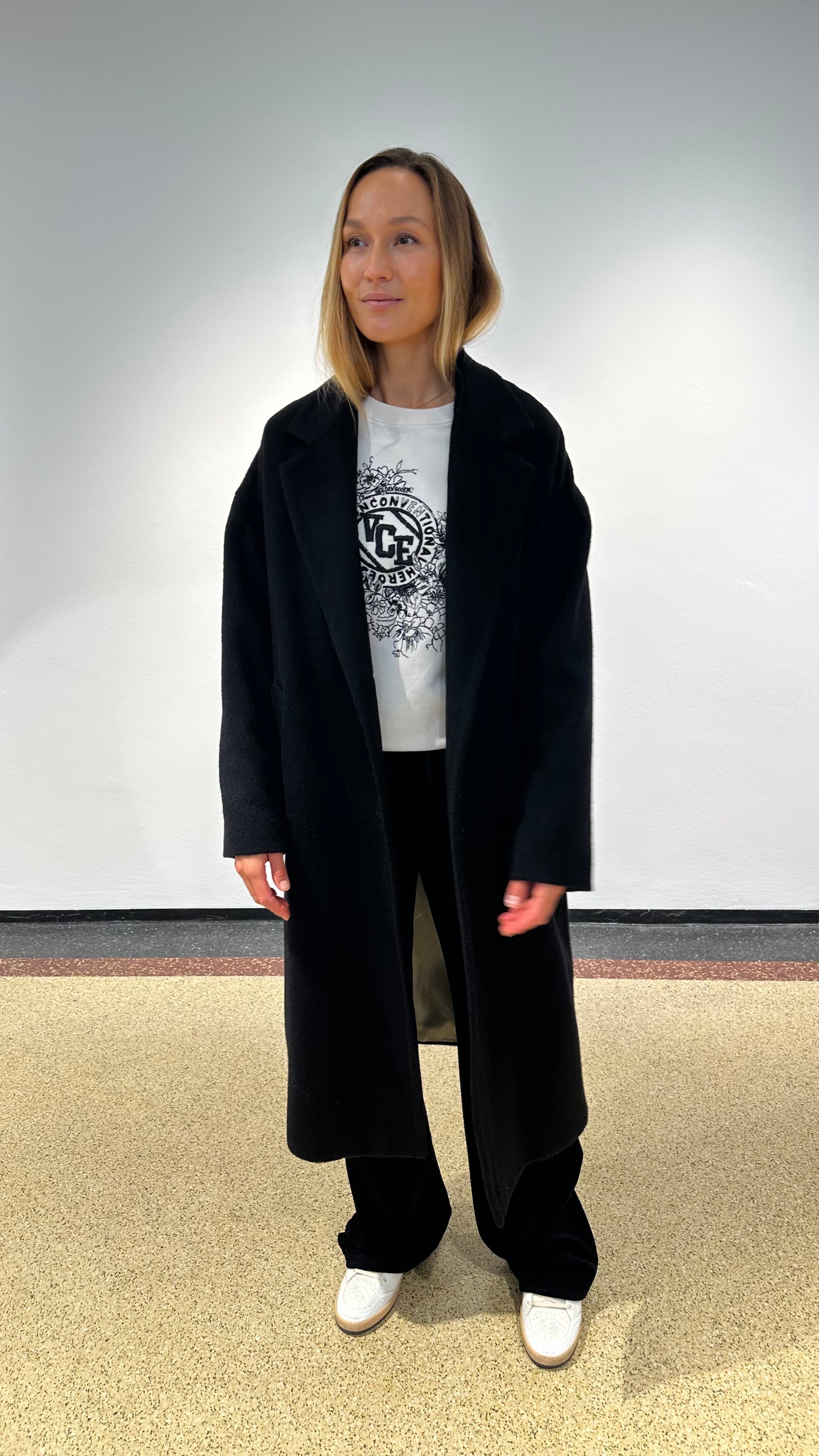 Golden Goose Cocoonmantel in Schwarz