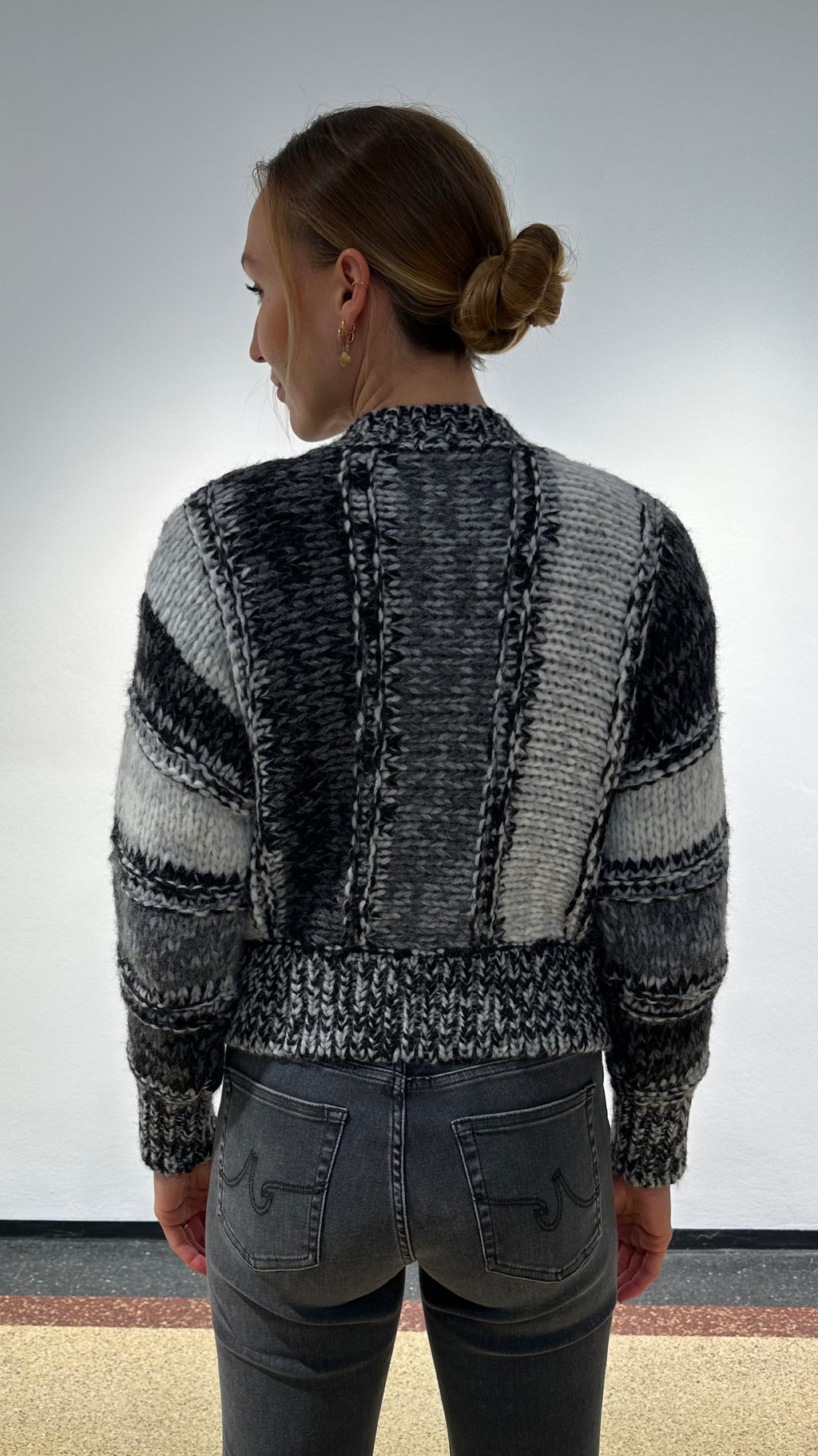 Roberto Collina Strickjacke Mixed-Stripe