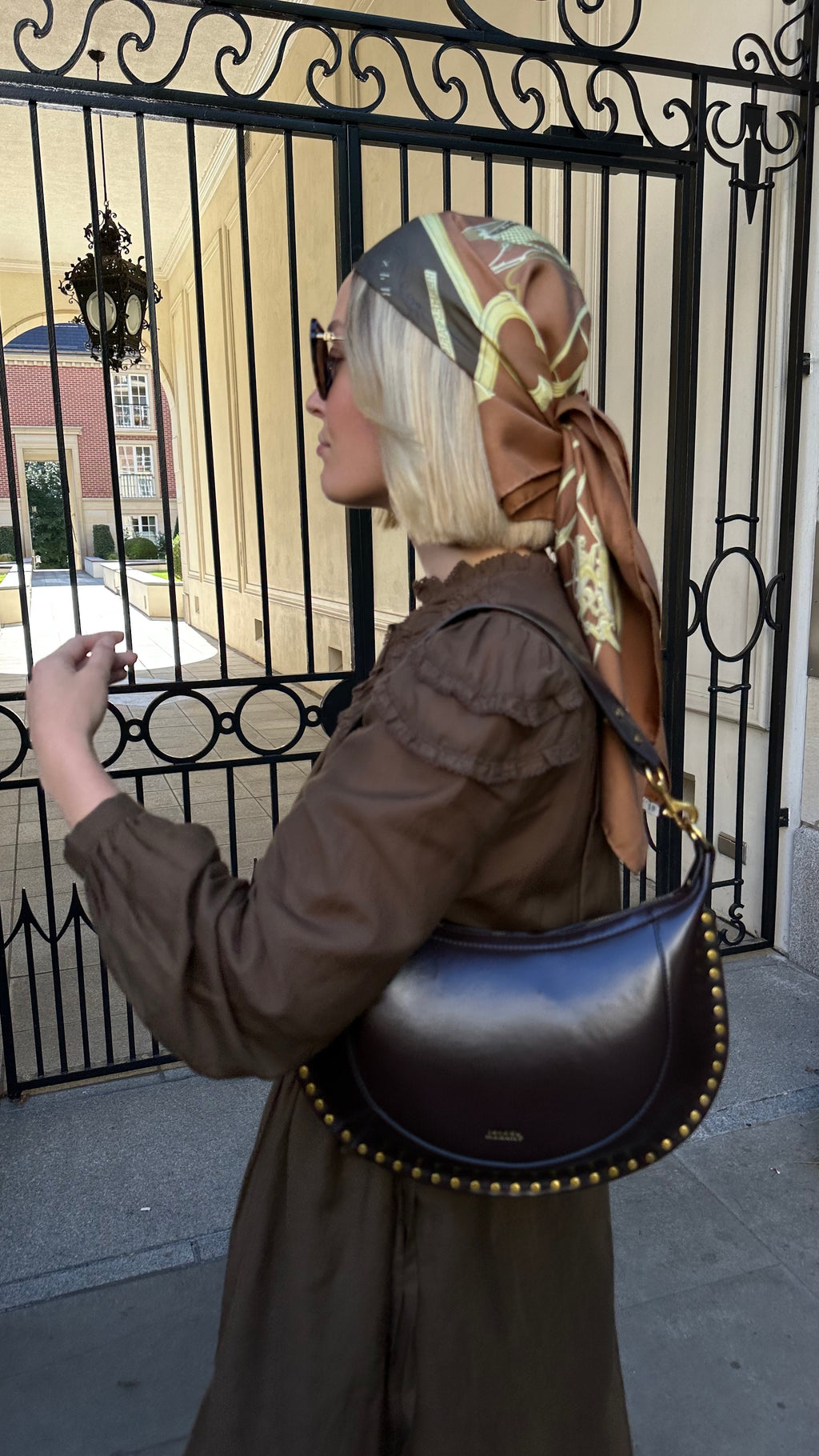 Isabel Marant Tasche "Oskan Moon" in Chocolate