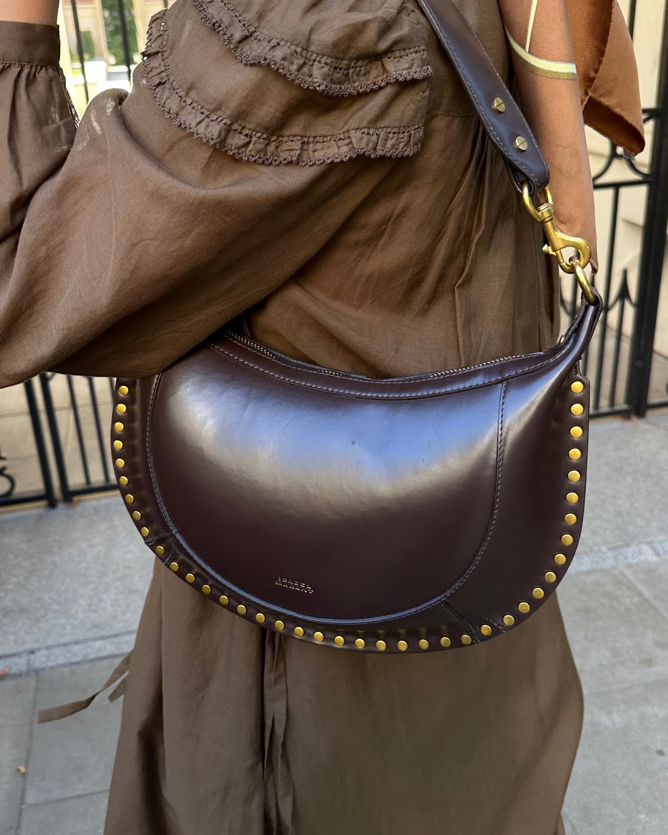 Isabel Marant Tasche "Oskan Moon" in Chocolate